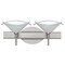 Besa Lighting Hoppi Vanity, Marble/Clear, Satin Nickel Finish, 2x5W LED 2SW-181304-LED-SN - alternate 1